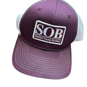 Smokin Oyster Brewery SOB Trucker hat adjustable Fort Meyers Beach Florida